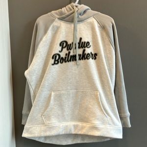 COPY - Authentic Purdue Boilermakers White, Gray, & Black Women’s Hoodie Size 2X